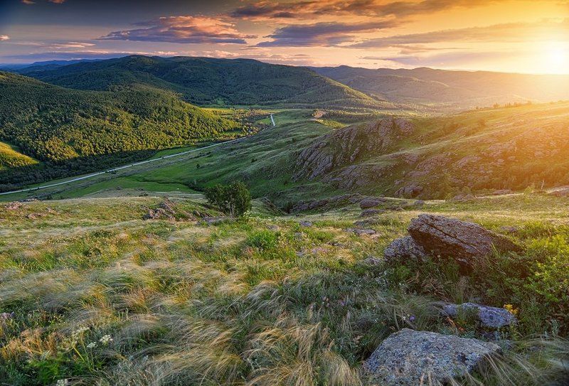 Абзаково, Башкирия, Горы, Солнце ***photo preview