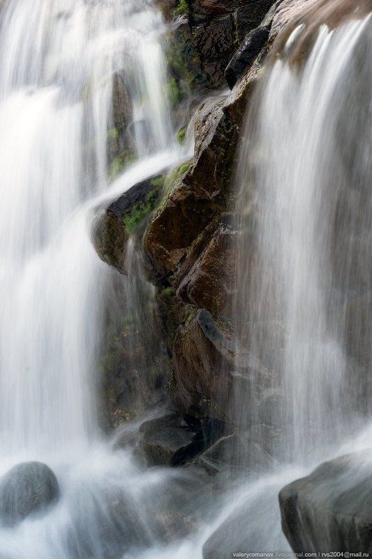 вода, река, водопад, скалы, Альт Деаг Мор, Ред Хиллз, Слигчейн, остров, Скай, Шотландия Фрагмент водопада на реке Альт Деаг Морphoto preview