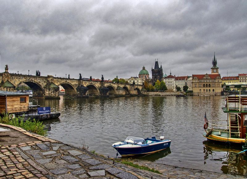 Мост, Прага, Река Пражские зарисовкиphoto preview