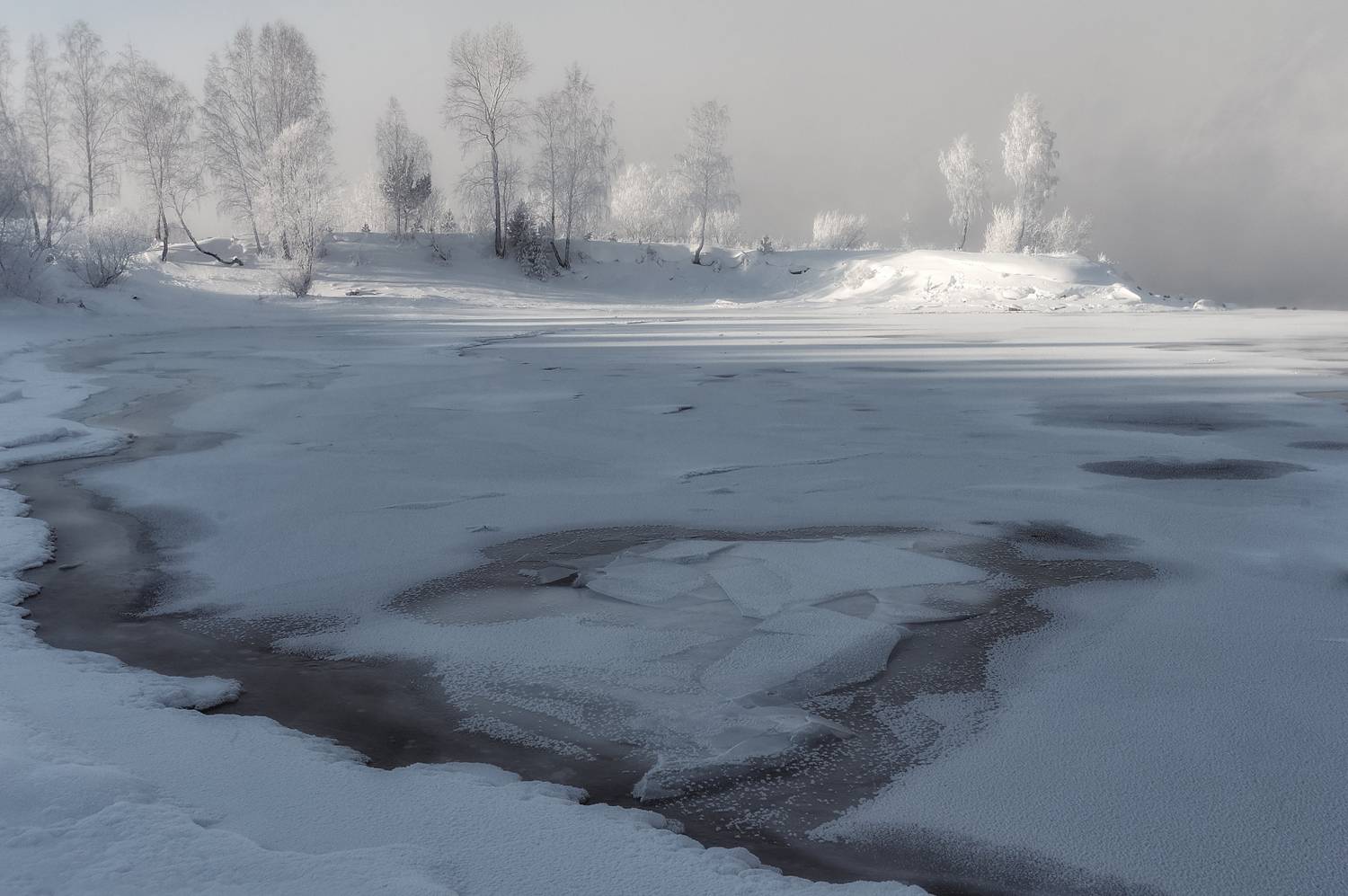 Осколки льда. Автор: Марина Фомина залив, сибирь, енисей, лед, Марина Фомина