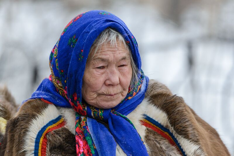 ненцы, ненка, бабушка, живем на севере, надым, день оленевода, ямал Бабушка ненкаphoto preview