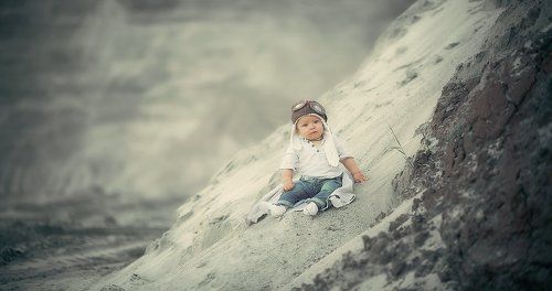 летчик в песках