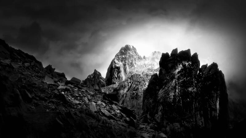 mountain, fog, light, trek, alps Brevent IIphoto preview