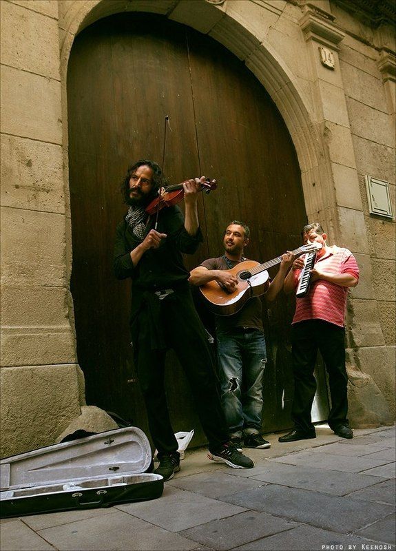 digital genre portrait  Уличные артисты. photo preview