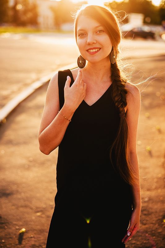 girl sunset beautiful love shine sunshine Sun Elinaphoto preview