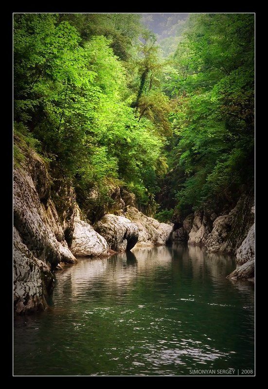 Ворота, кавказ, река, Россия, Скалы, сочи, ущелье, хоста, Чертовы Ущелье Чертовы Воротаphoto preview