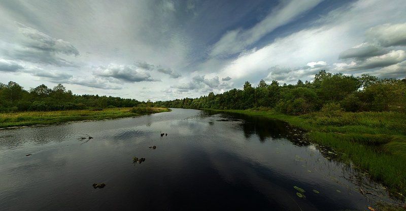 лето,река,кема,панорама Кемская панорамкаphoto preview