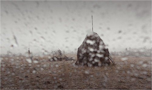 Il ya une pluie ou de neige