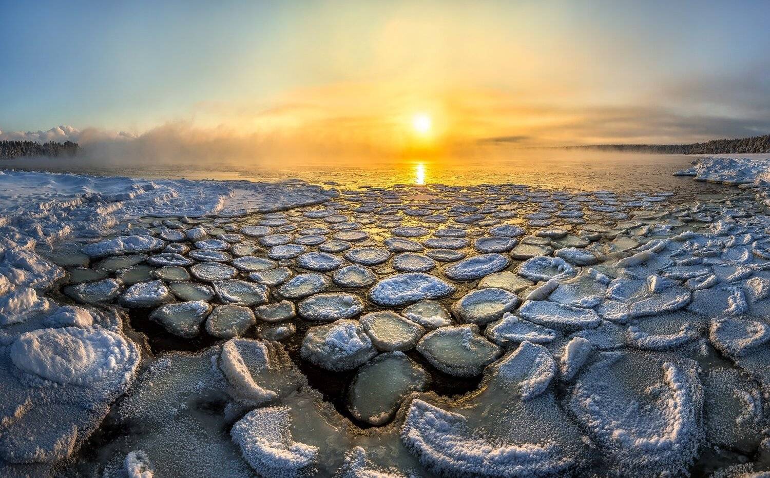 Берег, Зима, Ладожское озеро, Ленинградская область, Лёд, Мороз, Рассвет, Фактура, Лашков Фёдор