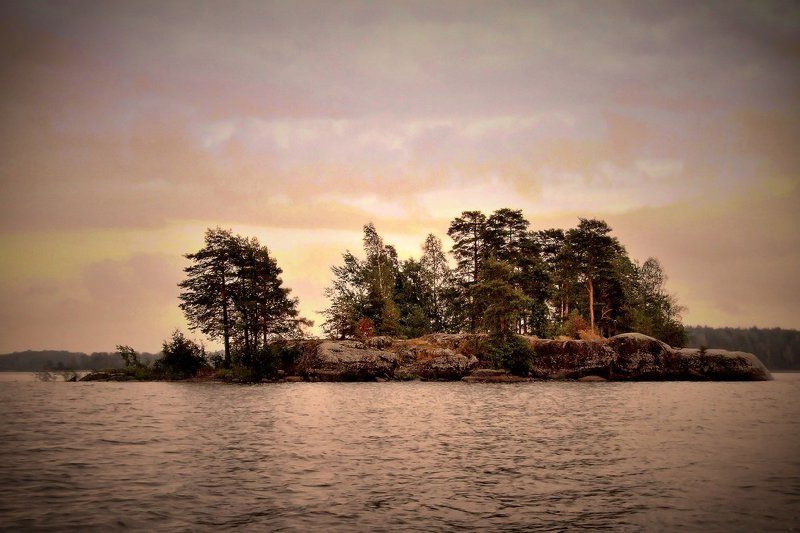 остров, вуокса Островок на Вуоксе...photo preview