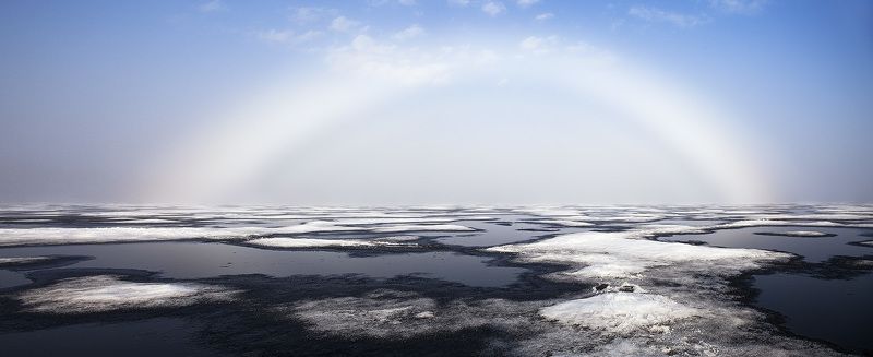 пейзаж,север,озеро,радуга,весна Порталphoto preview