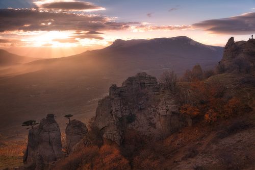 Закат над Чатыр-Дагом