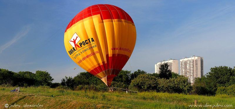 окна роста,вечер,тушино,воздушный шар Окна Роста ...photo preview