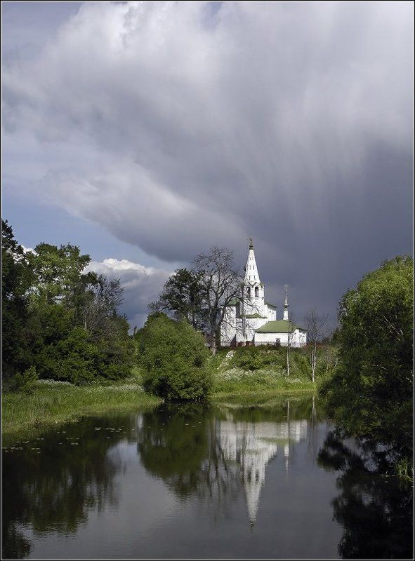 суздаль, золотое кольцо, дождь, церковь Пять минут после дождяphoto preview