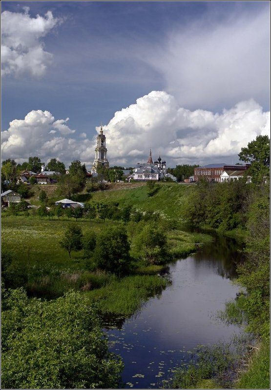 суздаль, золотое кольцо, колокольня, река Уж слышен колокольный звон...photo preview