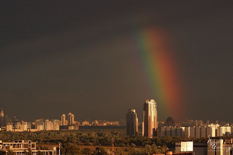 радуга,город,вечер,свет 21 июля 21:00 Москва Тушино ...photo preview