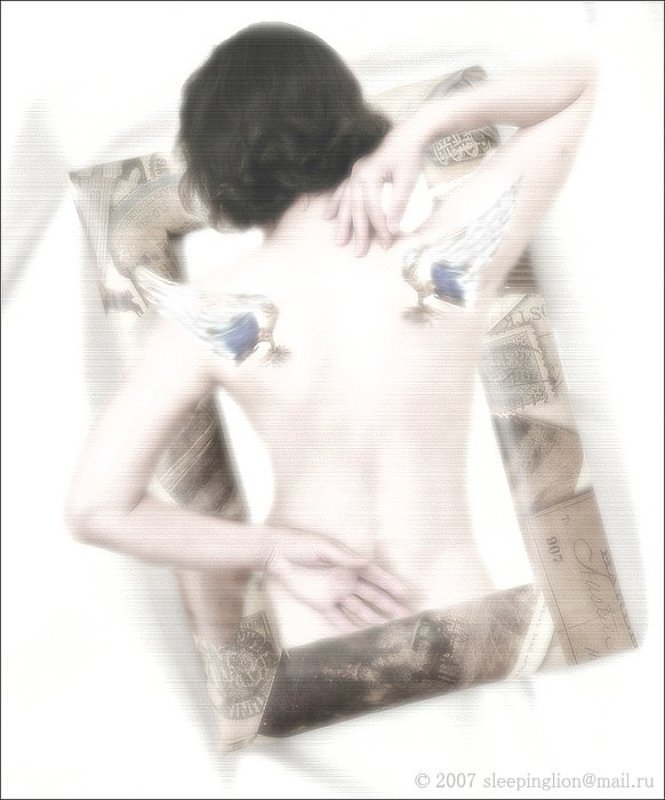 коллаж, монтаж, collage, montage, pilgrim Где твои крылья?photo preview