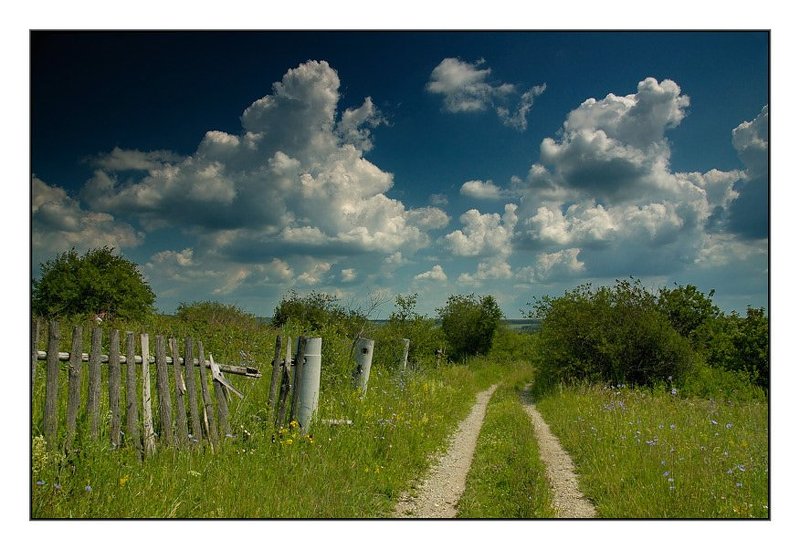 лето, дорога, небо Б/нphoto preview