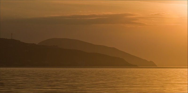 медведь-гора, аю-даг, крым, украина, рассвет, море Спящий Медведьphoto preview