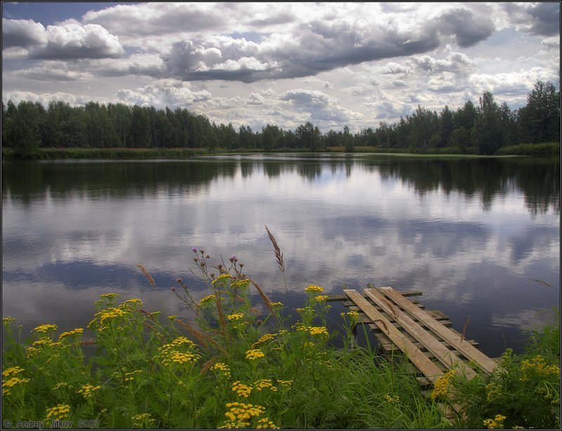 июль, лето, небо, облака, пруд, пейзаж, photohunter Летние зарисовки.. #2photo preview