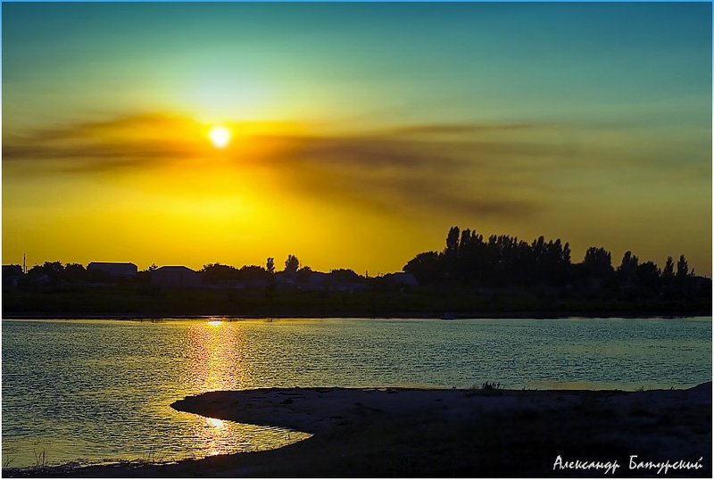 Акварель закатаphoto preview