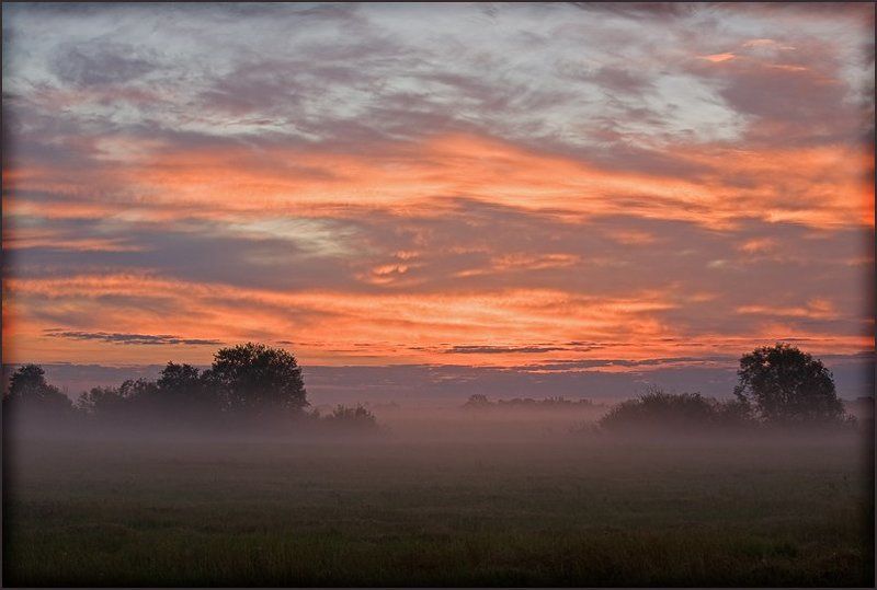 старая ладога, утро, рассвет, туман, небо, облака кровавый рассветphoto preview