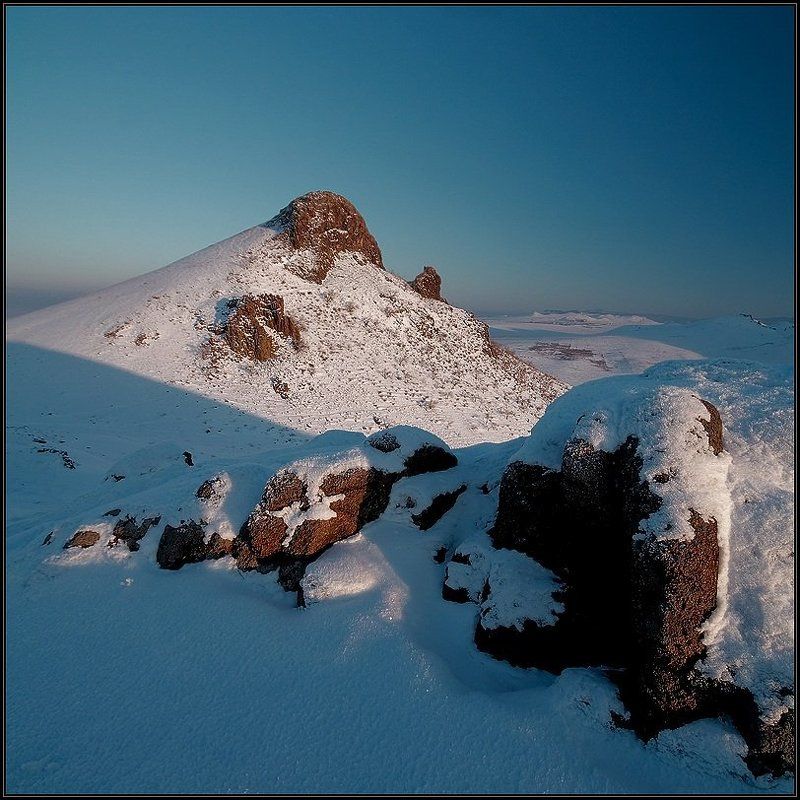 зима, вечер, закат, солнце, горы, i_go Мороз, закат, горыphoto preview