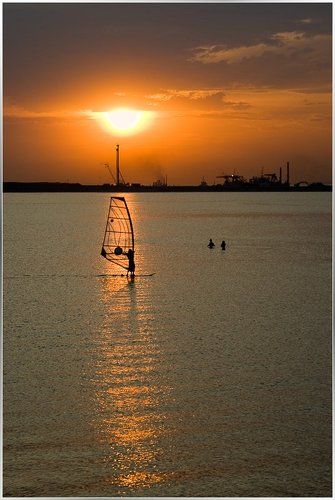 industrial sunset