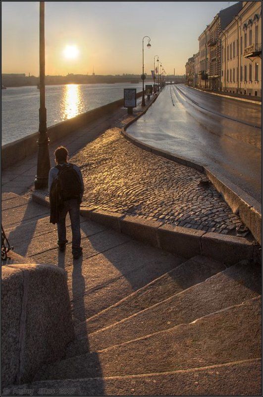 утро, рассвет, солнце, питер, алекс, город Встречая рассвет..photo preview