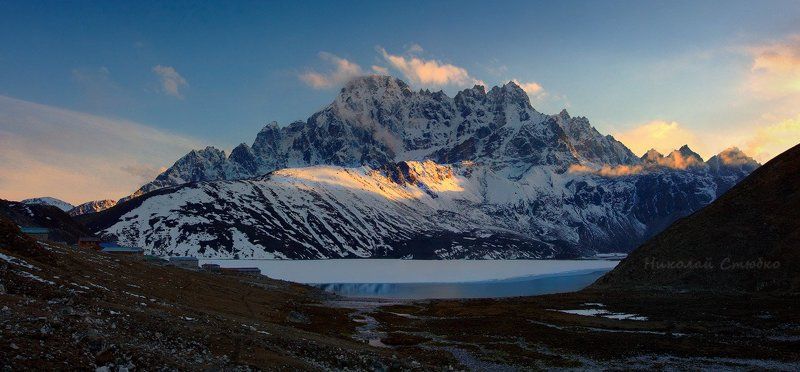 Закат на озере Гокиоphoto preview