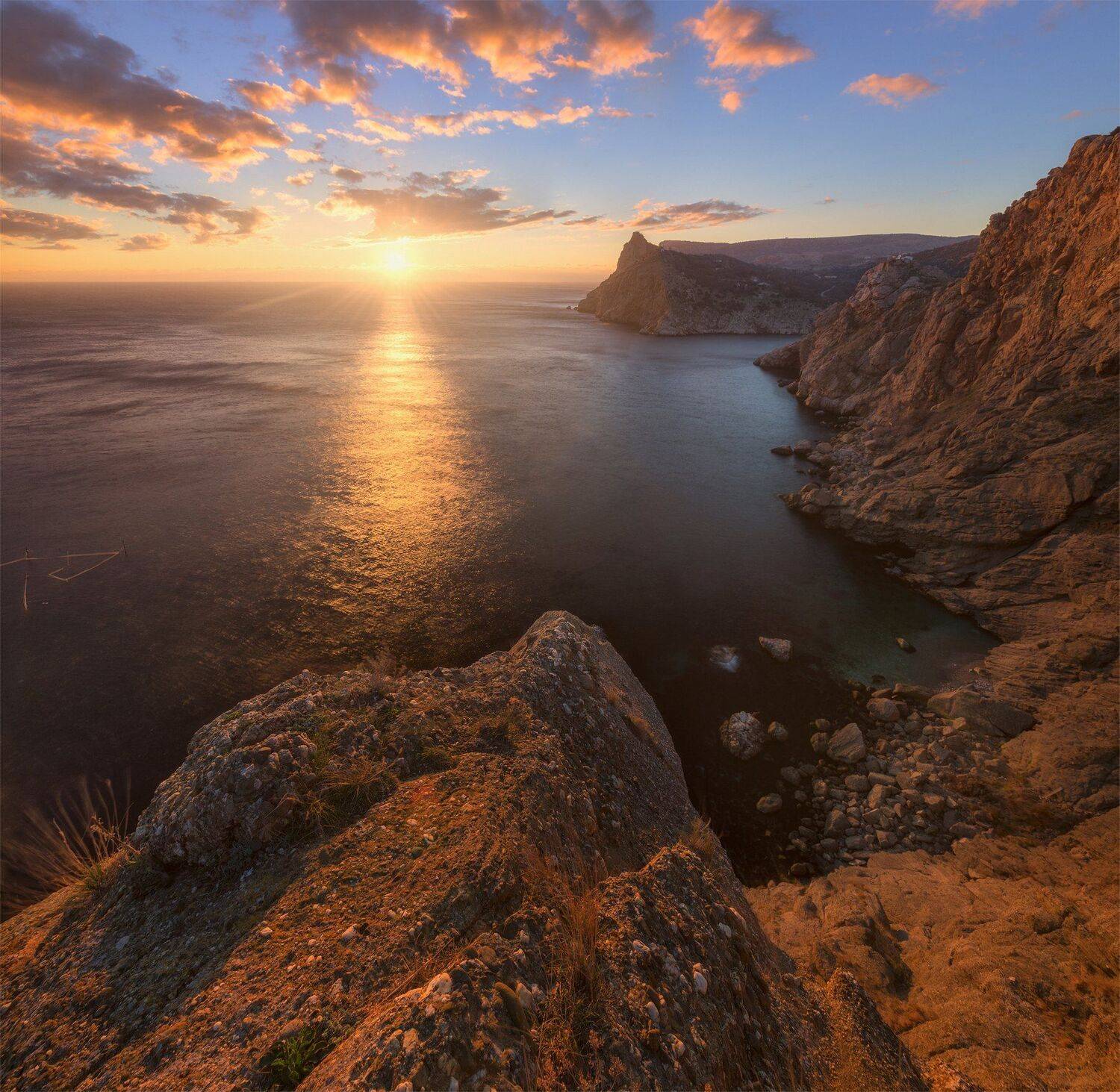 крым, балаклава, закат, осень, Александр Трашин