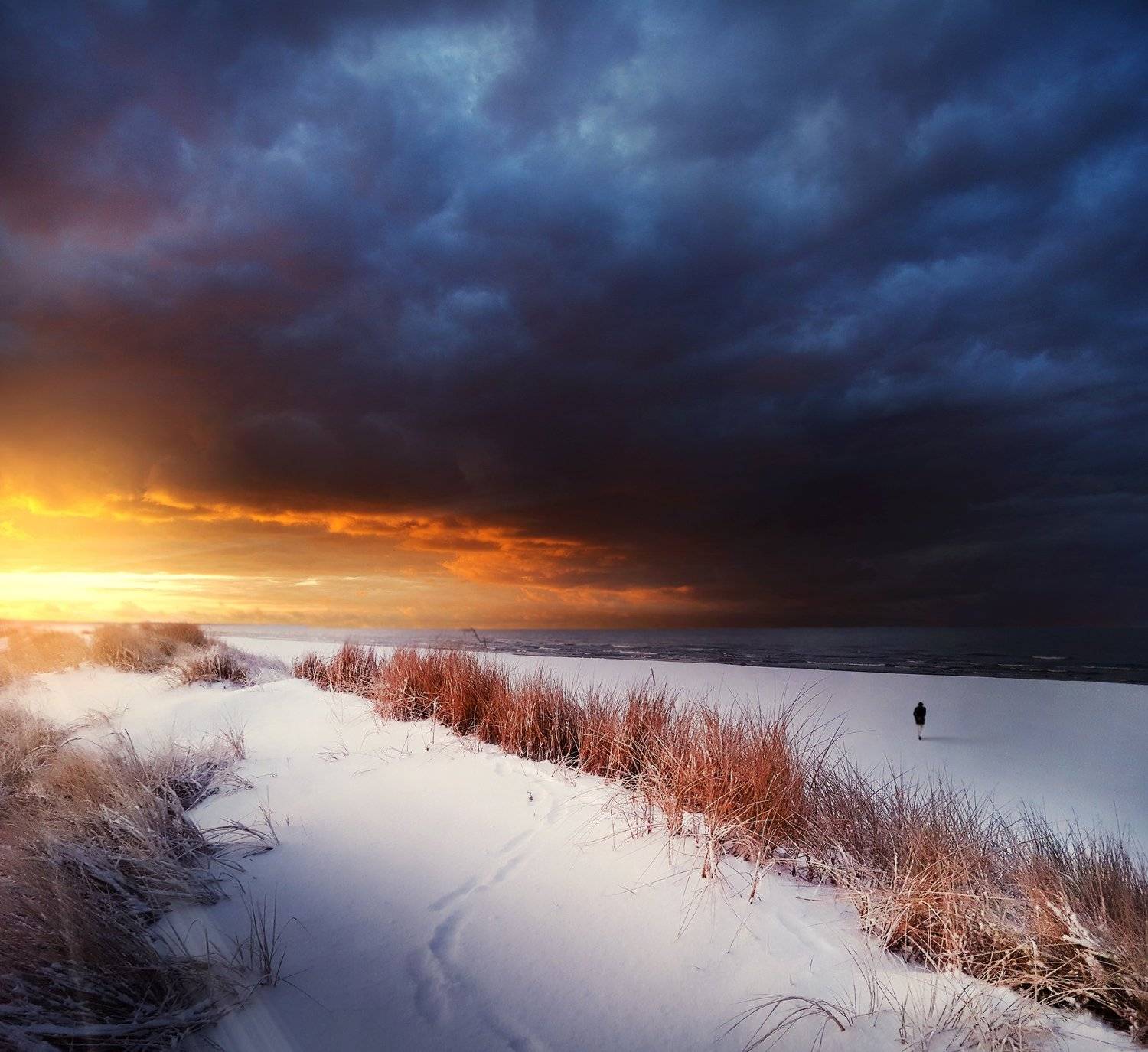 *. Автор: Mindaugas Žarys lithuania, clouds, sky, sun, baltic sea, winter, snow, Mindaugas Žarys