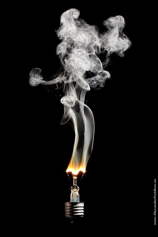 лампочки, дым, 100, ватт, цоколь из серии \