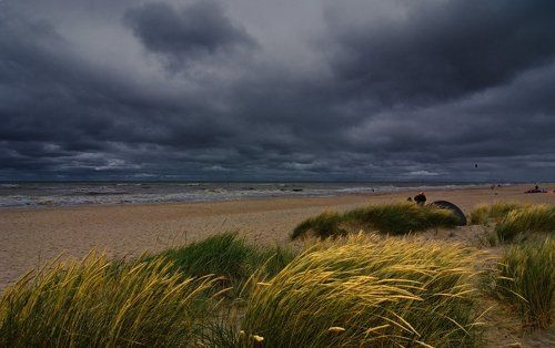 Нахмурилось янтарное море