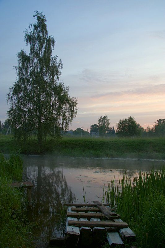 подмосковье, рассвет, королев Когда все ещё спят...photo preview