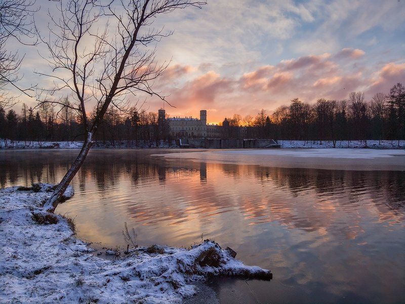 Январским вечером в Гатчине...photo preview