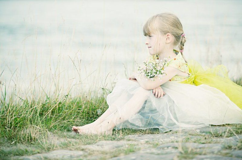 ребенок, романтика, девочка, у, реки, сказка, фея Лизаphoto preview