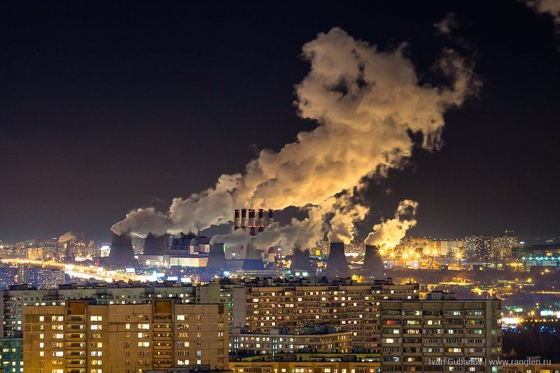 бирюлёво, западное, тэц, завод, предприятие, пейзаж, вечер, индустриальный, дым, пар, небо, зима, экология, город, мегаполис, электростанция, трубы, район, россия, городской, 22, капотня, марьино, братеево Юг Москвыphoto preview