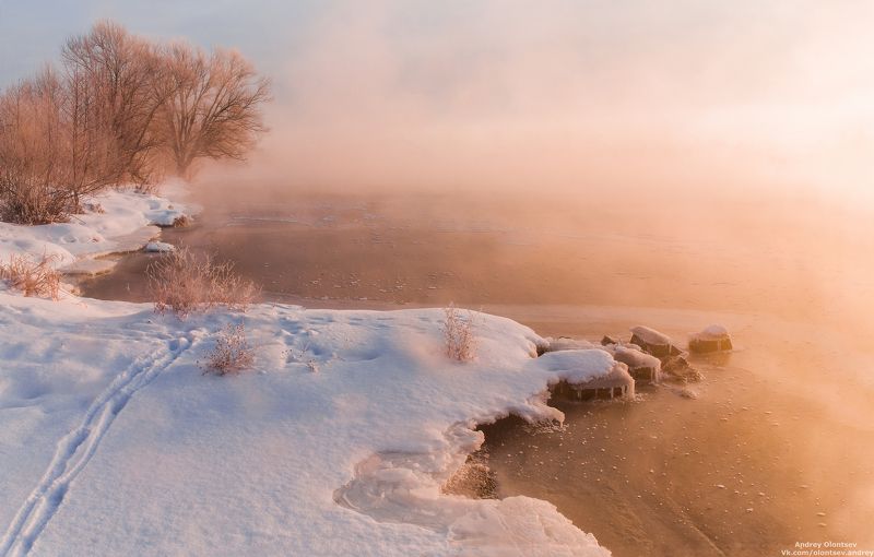 дубна, пейзаж, зима, рассвет, canon Туманное утро.photo preview