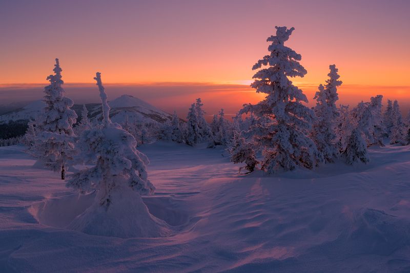 зюраткуль, южный урал, большая сука Февральский штильphoto preview