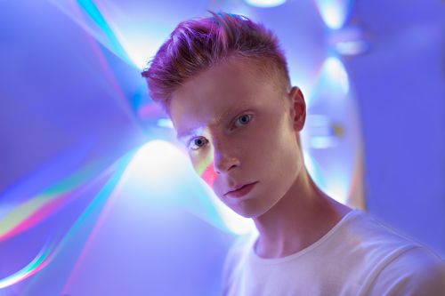 Man in light