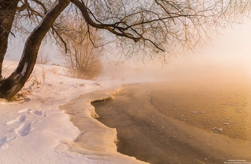дубна, пейзаж, зима, рассвет, canon Утро.photo preview