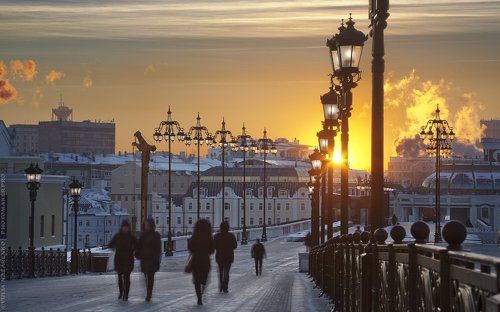 Морозным городским утром.. / Frosty city morning