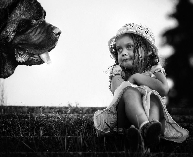 Портрет, лица, жанровый портрет, Roman Mordashev photography, Черно белая фотография Небойтесь Мадемуазель, разрешите с вами познакомиться…photo preview