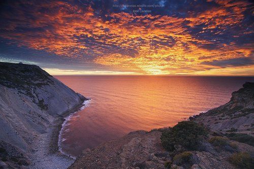 Sky on fire