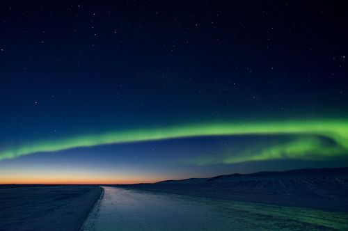 Весенний вечер в Арктике