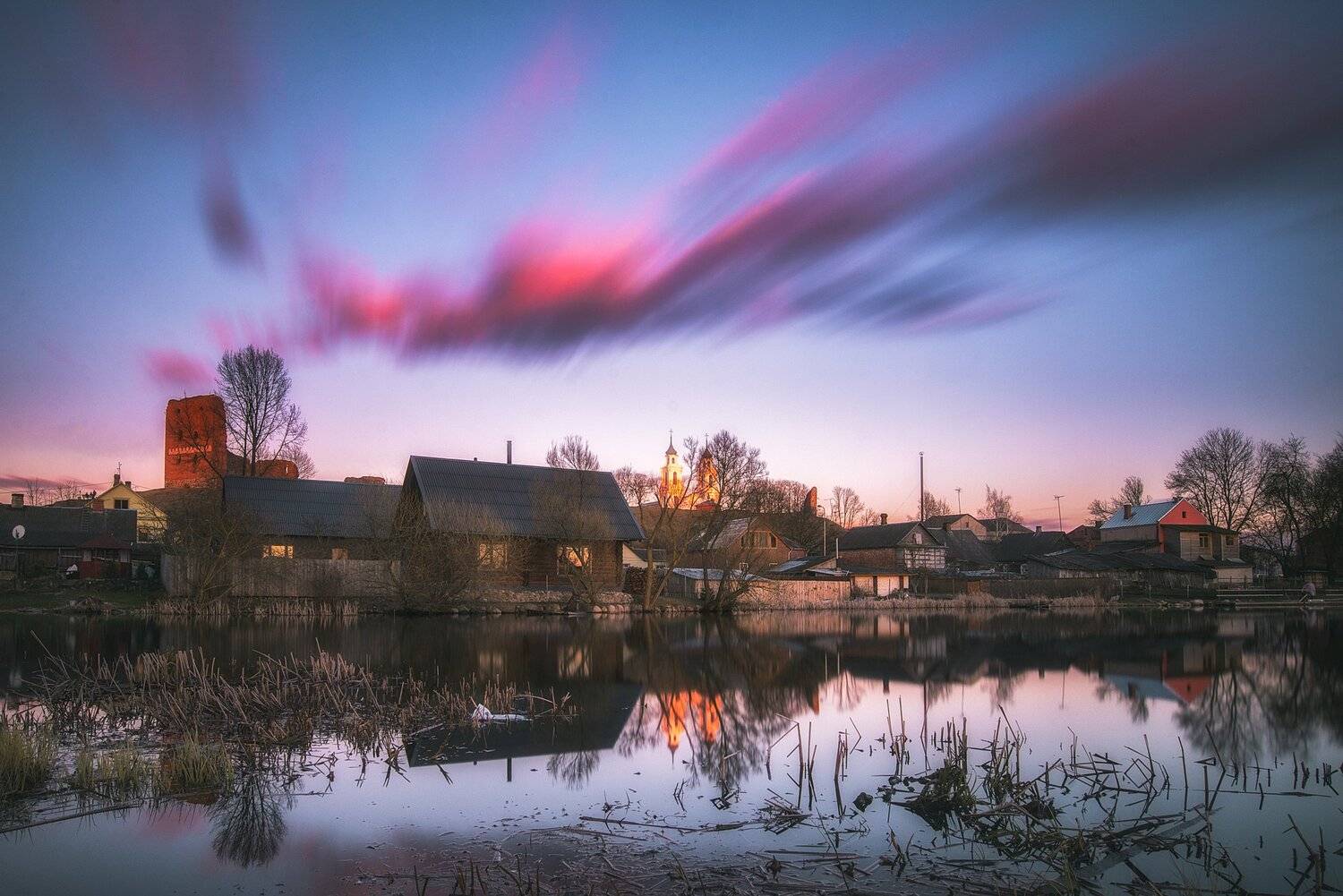 city,sunset,город,пейзаж,закат, Olegs Bucis