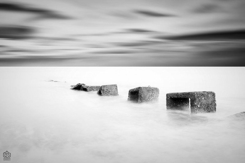 sea,nature,rock,water,calm,landscape,iran,dream,fog,abstract,canon,canon80d,canonphotography,blackandwhite,black,white,mphammadhemmaty untitledphoto preview