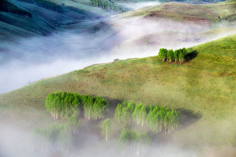 valley,fog,mist,colors,nature, The valleyphoto preview