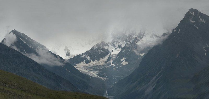 горы, реки, облака Горный пейзажphoto preview